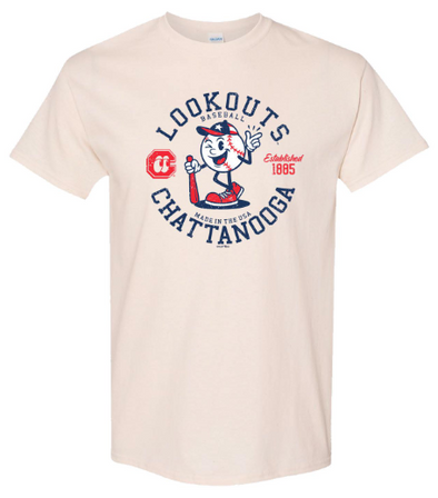 Chattanooga Lookouts Adult All-American Ball Tee