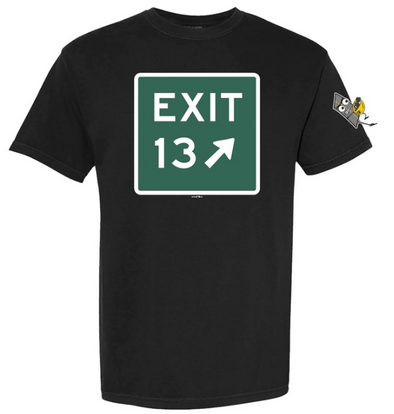 Worcester Kelley Squares Black Exit Sign Skid Mahk Tee