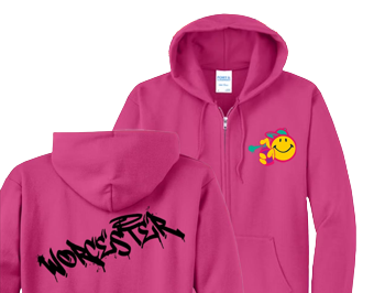 The Art of the Woo Pink Full Zip Hood
