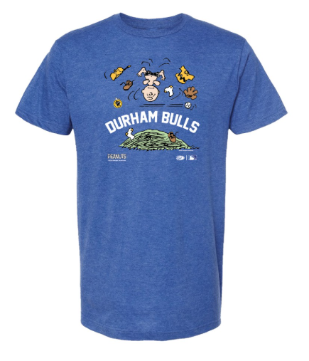Durham Bulls Charlie Brown Upside Down Tee