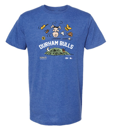 Durham Bulls Charlie Brown Upside Down Tee