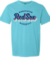 Worcester Red Sox Retro Lagoon Blue Tee