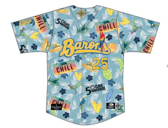 2025 Barons Margaritaville Game Worn Jersey