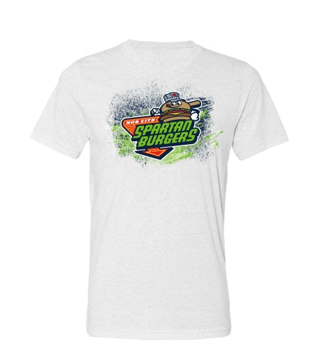 Adult Light Grey Splatter Tee