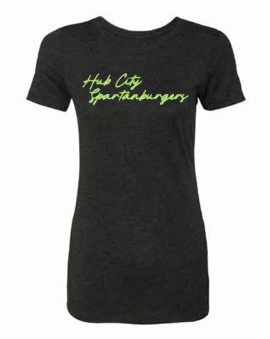 Women's Dark Grey Neon Sign Tee
