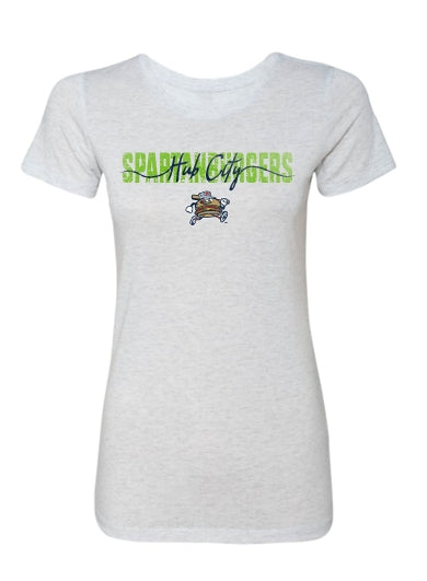 Women's 108 Stitches Light Grey Script Tee