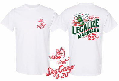 Beloit Sky Carp Legalize Marinara 2025 T-Shirt