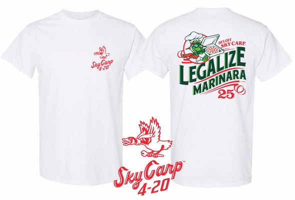 Beloit Sky Carp Legalize Marinara 2025 T-Shirt