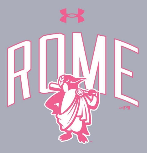 Rome Emperors Youth Girls Short Sleeve Tech Grey Tee