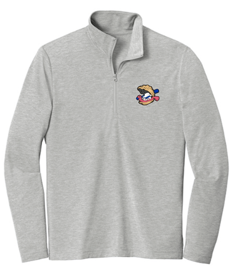 Quarter Zip-Alternate Batting Oyster