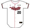 ValleyCats White Full Button Jersey