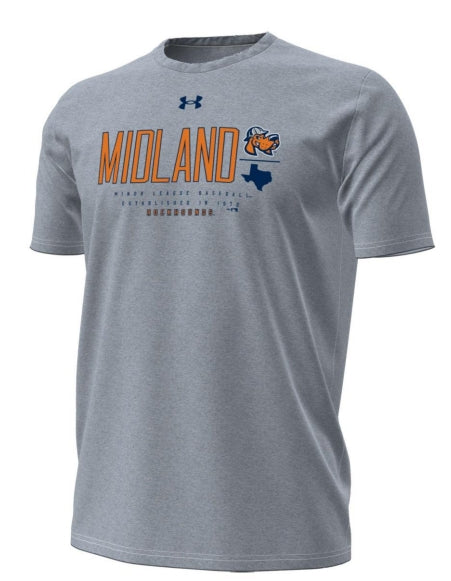 Midland RockHounds Under Armour Performance Cotton Tee