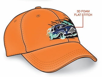 Eerie Wearies Pumpkin Orange Strap-Adjustable Cap *NEW*