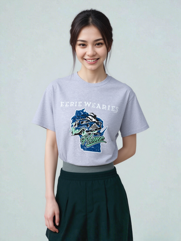 Eerie Wearies Grey Wisconsin Home State T-Shirt *PRE-ORDER* (EXPECTED TO ARRIVE IN A FEW WEEKS)