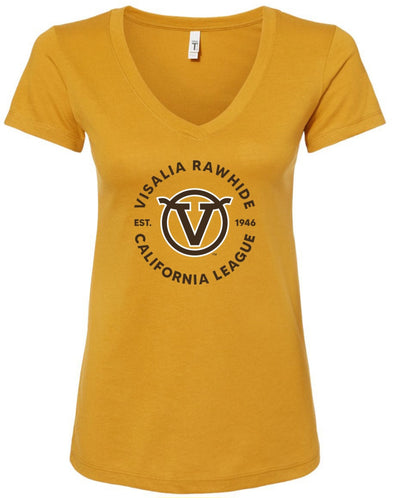 Antique Gold Vintage V-Neck