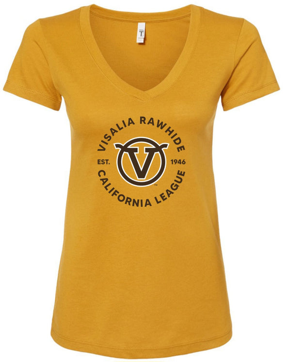 Antique Gold Vintage V-Neck