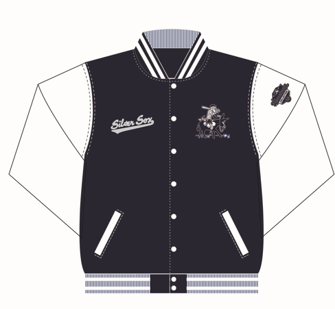 Silver Sox Varsity Jacket