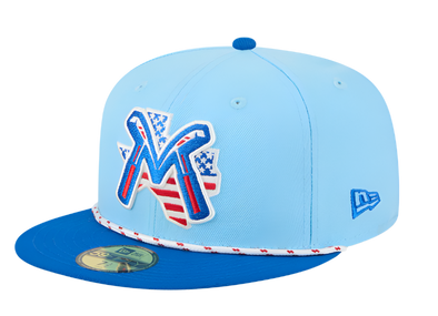 Midland RockHounds 2025 New Era Fourth of July 59FIFTY Fitted Cap