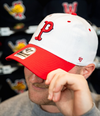 Pawtucket Red Sox White/Red Plain P Clean Up