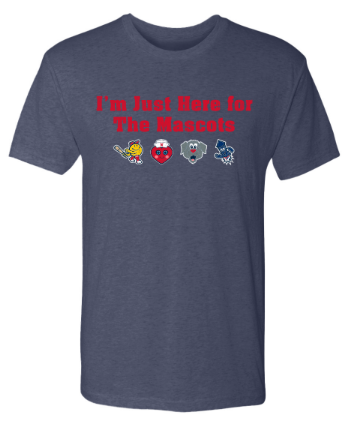 Worcester Red Sox Navy Here for the Mascots Tee