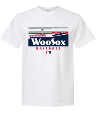 Worcester Red Sox White Stadium Sky Tee