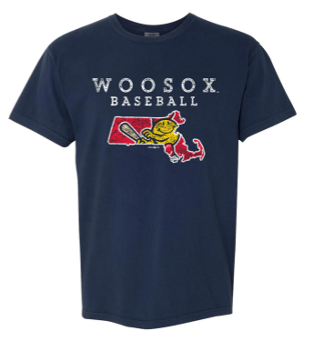 Worcester Red Sox Navy WooSox State Tee
