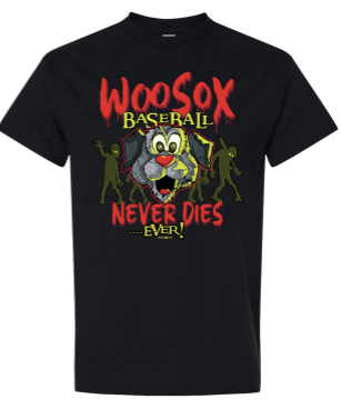 Worcester Red Sox Halloween Blacklight Woofster Zombie Tee
