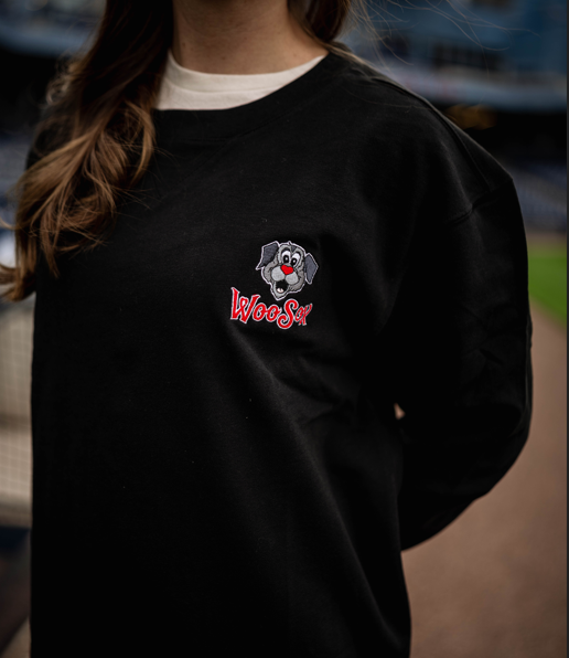 Worcester Red Sox Black Woofster Crewneck