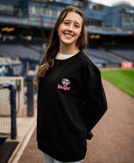 Worcester Red Sox Black Woofster Crewneck