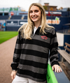 Worcester Red Sox Black WRS Striped Rugby Long Sleeve