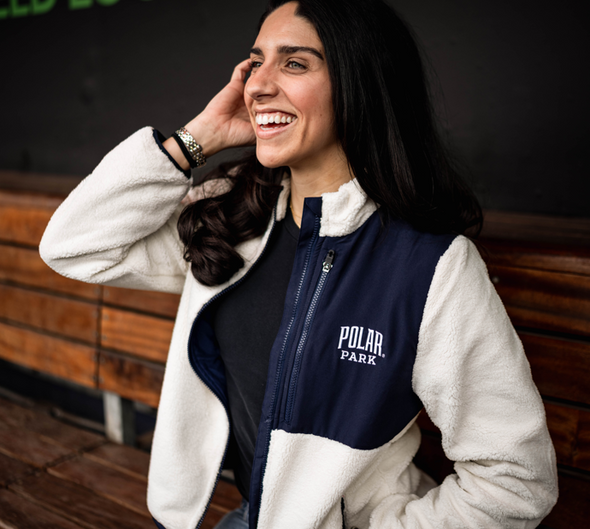 Worcester Red Sox Women's Cream Polar Park Denali Jacket