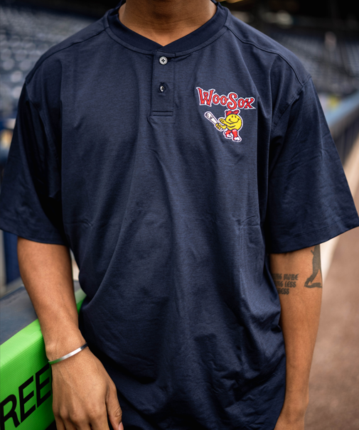 Worcester Red Sox Navy Primary Pro Boca Polo