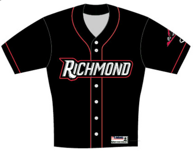 Richmond Flying Squirrels Evoshield Black Replica Jersey