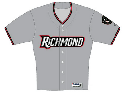 Richmond Flying Squirrels Evoshield Road Replica Jersey