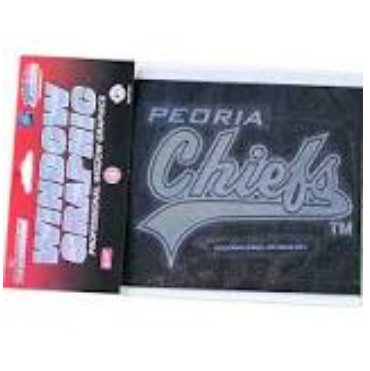 Peoria Chiefs Window Decal