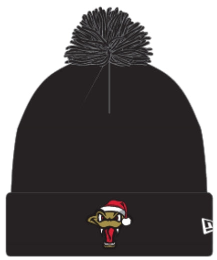 Timber Rattlers New Era 2025 Holiday Logo Knit Hat