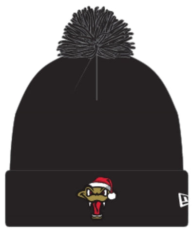 Timber Rattlers New Era 2025 Holiday Logo Knit Hat
