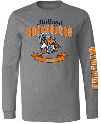 Midland RockHounds 108 Stitches Banner Long Sleeve Tee