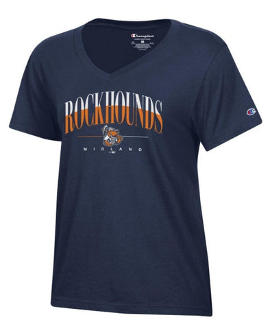 Midland RockHounds Champion Women's V-Neck Tee
