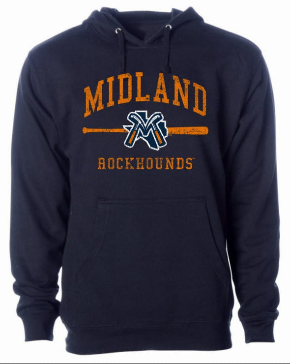 Midland RockHounds 108 Stitches Arch Bat Hoodie