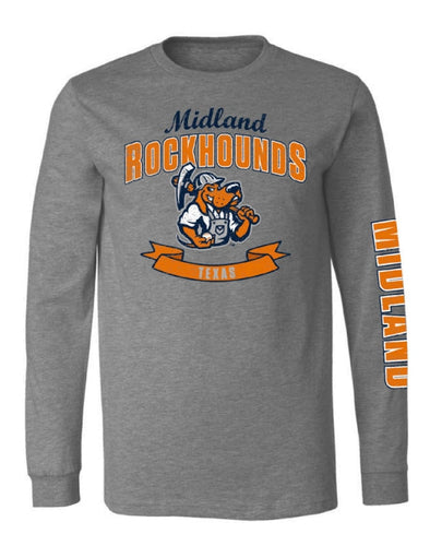 Midland RockHounds 108 Stitches Banner Long Sleeve Tee
