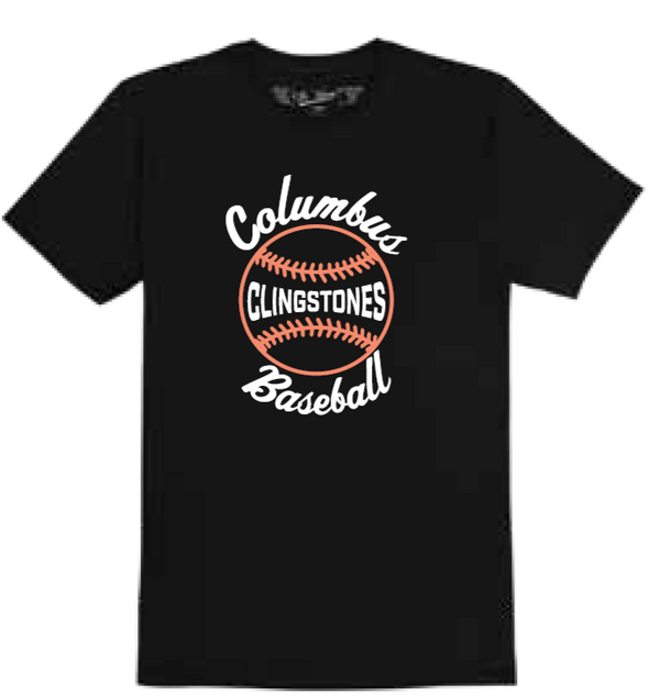 Columbus Baseball Script Tee