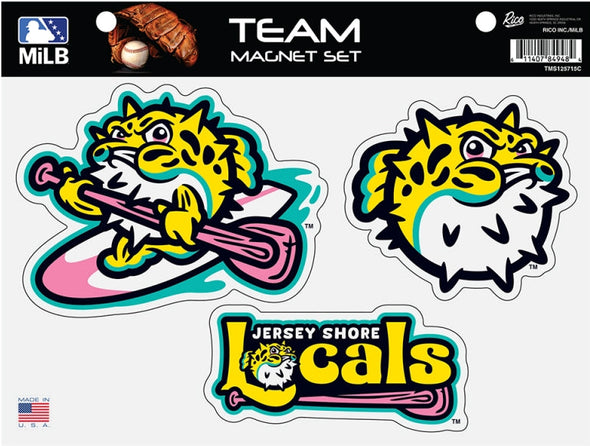 Jersey Shore BlueClaws TNC Locals 3 Piece Magnet Set