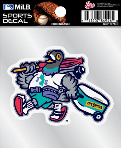 Jersey Shore BlueClaws TNC The Bennys 4x4 Logo Decal