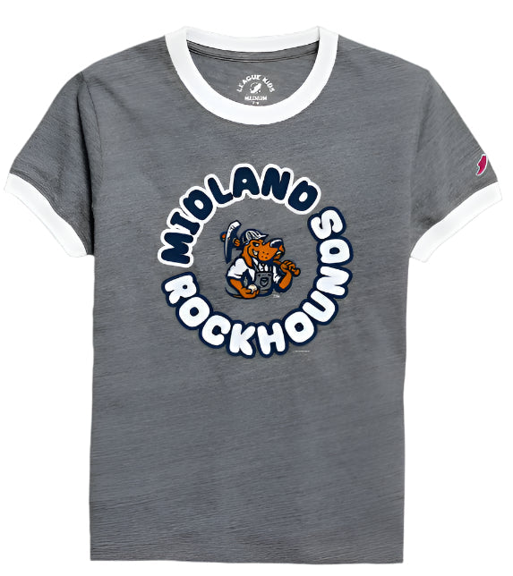 Midland RockHounds Youth Triblend Ringer Tee