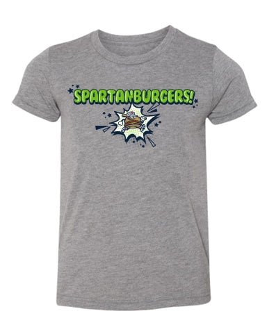 Youth Grey Chip Comic Burst Tee