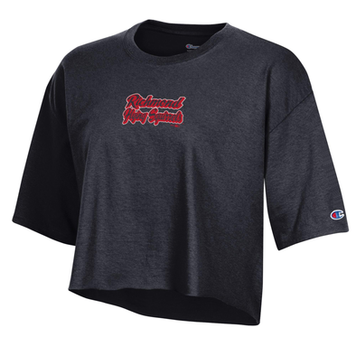 Richmond Flying Squirrels Champion Women's BF Script Crop Tee