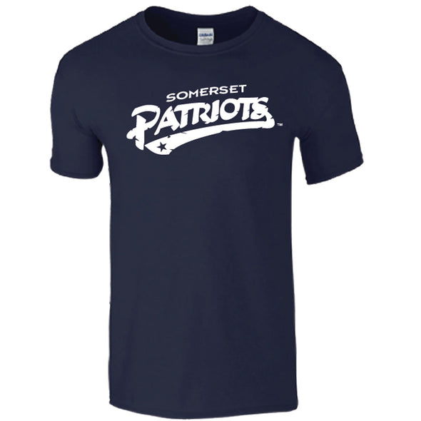 Somerset Patriots Team Classic Front Print Wordmark Tee