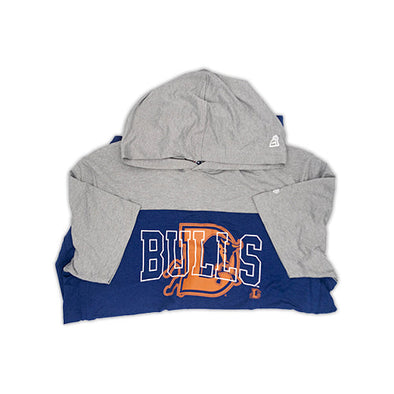 Durham Bulls New Era Royal/Gray Hooded Tech Tee