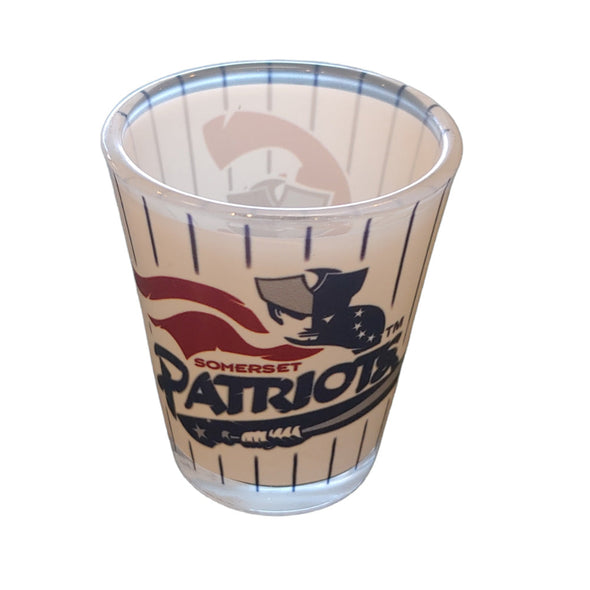 Somerset Patriots 2oz Sublimated Pinstripe Shot Glass 